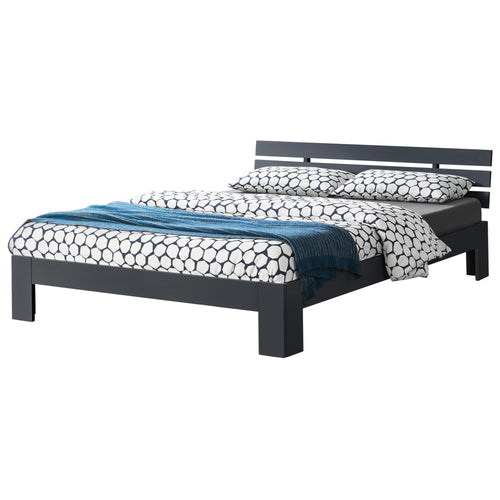 [en.casa] Cadre de Lit pour Adultes Cadre de Lit pour 2 Personnes Pin Contreplaqué Plusieurs Couleurs 200x140/180 cm