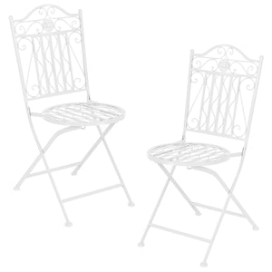 Bistroset Biella metaal tuintafel met 2 tuinstoelen - 3 varianten