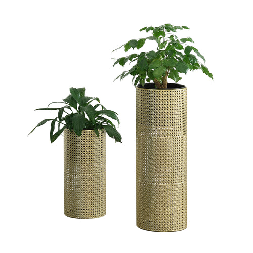 Blumenständer Lüttich 2er Set Zwart/Goudkleurig en.casa - premiumXL