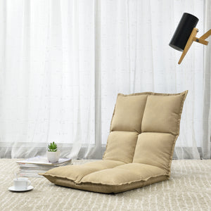 Lot de 2 fauteuils de sol Deinze avec dossier réglable [en.casa]