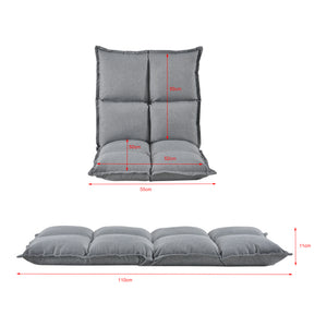 Lot de 2 fauteuils de sol Deinze avec dossier réglable [en.casa]