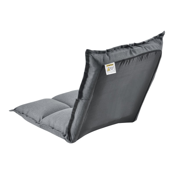 Lot de 2 fauteuils de sol Deinze avec dossier réglable [en.casa]