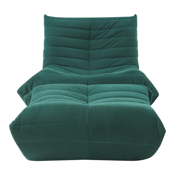 Fauteuil bas avec repose-pieds Kodsø 75x90x100 cm [en.casa]