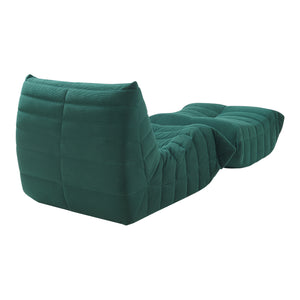 Fauteuil bas avec repose-pieds Kodsø 75x90x100 cm [en.casa]