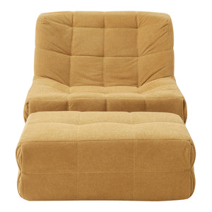 Fauteuil de sol Koskyvn avec repose-pieds 75 x 90 x 100 cm [en.casa]