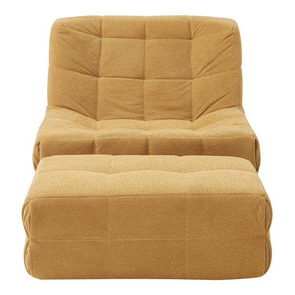 Fauteuil de sol Koskyvn avec repose-pieds 75 x 90 x 100 cm [en.casa]