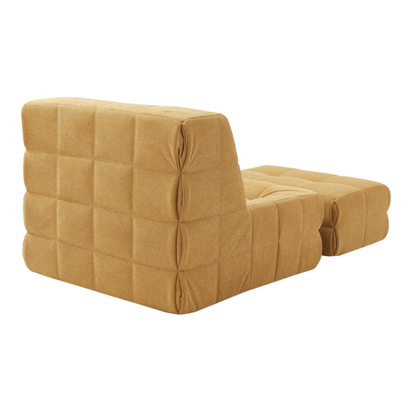 Fauteuil de sol Koskyvn avec repose-pieds 75 x 90 x 100 cm [en.casa]