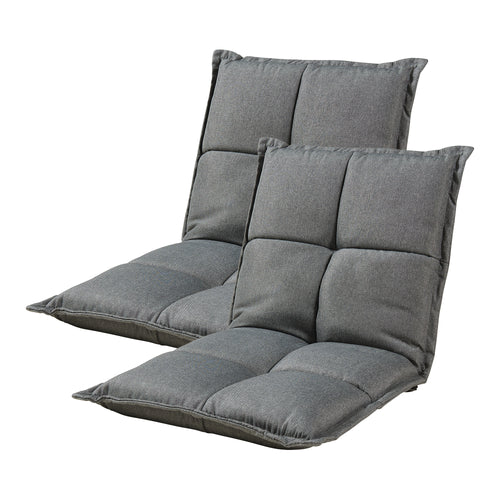 Fauteuil de sol Deinze par 2 réglable [en.casa] - premiumXL