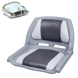 [pro.tec] Siège Pilot Bateau Chaise de Bateau Assise de Bateau Similicuir Pliant 521 x 457 x 408 mm Couleurs Différentes