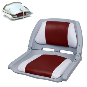 [pro.tec] Siège Pilot Bateau Chaise de Bateau Assise de Bateau Similicuir Pliant 521 x 457 x 408 mm Couleurs Différentes