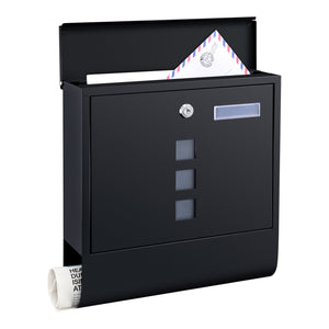 Boîte aux lettres Sanitz acier galvanisé 34x31x10 cm plusieurs couleurs [en.casa]
