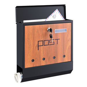 Boîte aux lettres Binau acier galvanisé 33,5 x 30,5 x 9,6 cm [en.casa]