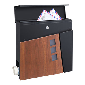 [en.casa] Brievenbus Alfstedt 37x37x10,5 cm - 3 varianten