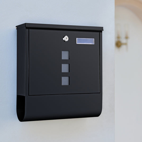 Boîte aux lettres Sanitz acier galvanisé 34x31x10 cm plusieurs couleurs [en.casa]
