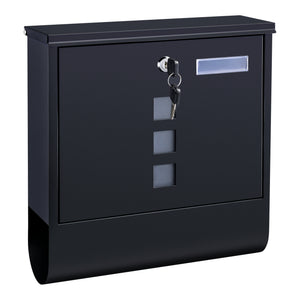 Boîte aux lettres Sanitz acier galvanisé 34x31x10 cm plusieurs couleurs [en.casa]

