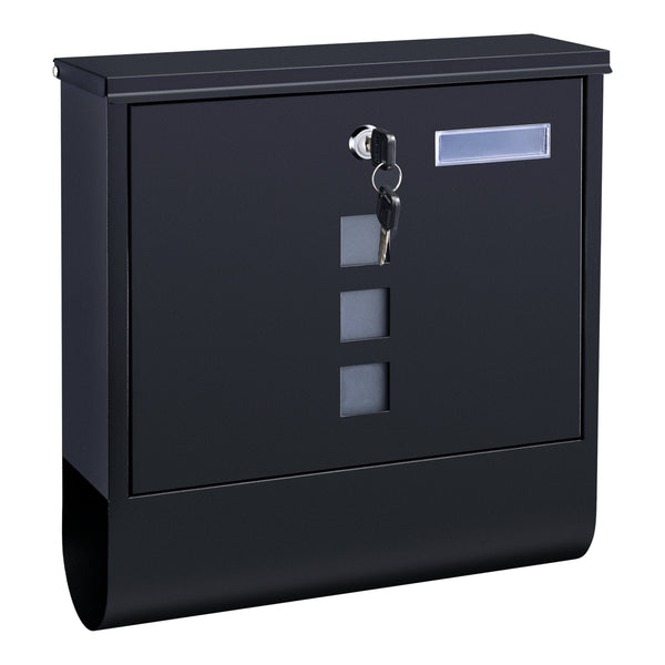 Boîte aux lettres Sanitz acier galvanisé 34x31x10 cm plusieurs couleurs [en.casa]
