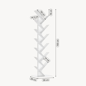 Bibliothèque Eksjö en forme d'arbre acier 150 x 39 x 39 cm [en.casa]