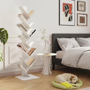 Bibliothèque Eksjö en forme d'arbre acier 150 x 39 x 39 cm [en.casa]