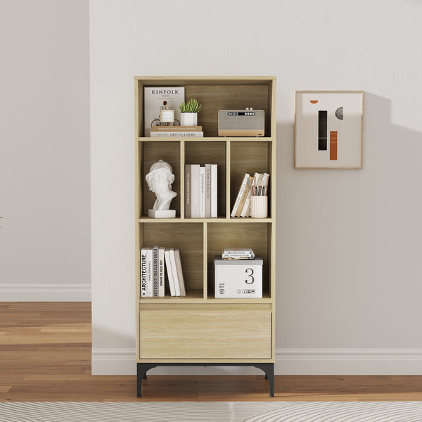Boekenkast Kistiandi 137x60x35 cm [en.casa]