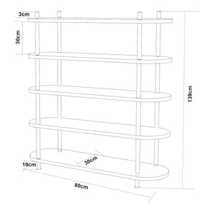 Boekenkast Øvre open kast [en.casa]