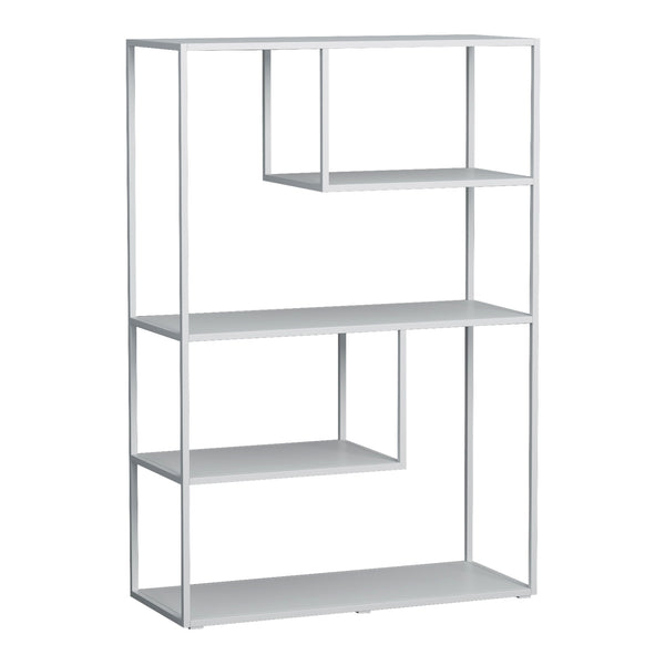 Bibliothèque Sievi 4 niveaux acier 126 x 85 x 35 cm [en.casa]