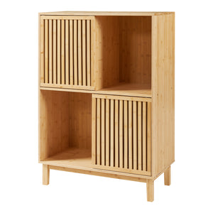 Bibliothèque Ypäjä bambou naturel [en.casa]