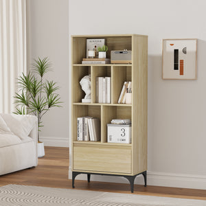 Boekenkast Kistiandi 137x60x35 cm [en.casa]