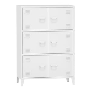 [en.casa] Bureaukast Hamina 113x80x40 cm staal - 2 varianten