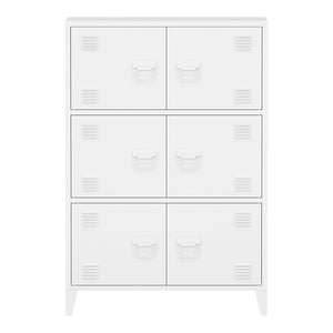 [en.casa] Bureaukast Hamina 113x80x40 cm staal - 2 varianten