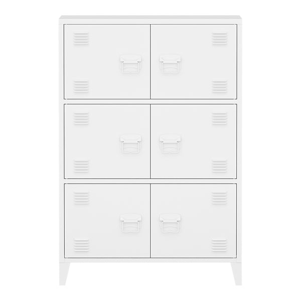 [en.casa] Bureaukast Hamina 113x80x40 cm staal - 2 varianten