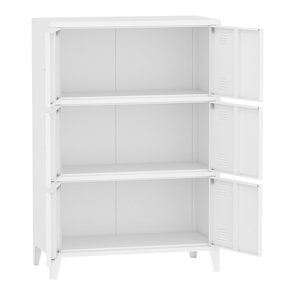 [en.casa] Bureaukast Hamina 113x80x40 cm staal - 2 varianten