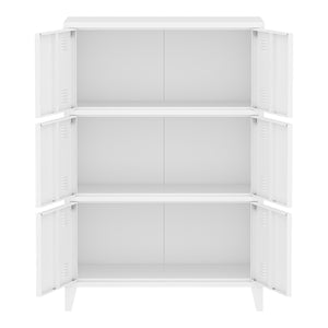[en.casa] Bureaukast Hamina 113x80x40 cm staal - 2 varianten