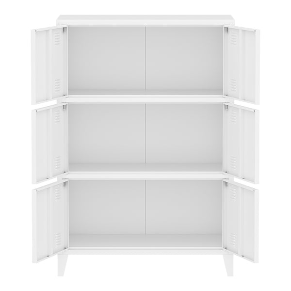 [en.casa] Bureaukast Hamina 113x80x40 cm staal - 2 varianten