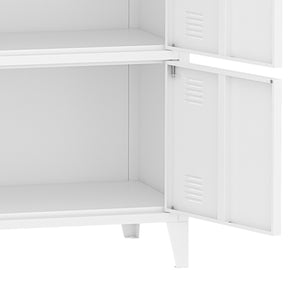 [en.casa] Bureaukast Hamina 113x80x40 cm staal - 2 varianten