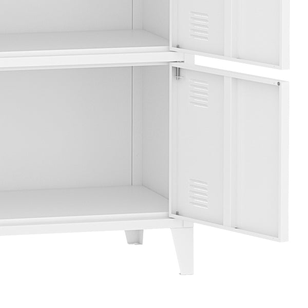 [en.casa] Bureaukast Hamina 113x80x40 cm staal - 2 varianten