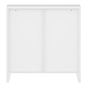 Armoire de bureau métallique Hamina à 4 portes acier 82 x 80 x 40 cm [en.casa]