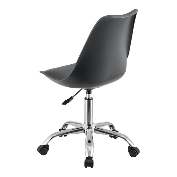 Chaise de Bureau Atherton à Roulettes Réglable en Hauteur Similcuir [en.casa]