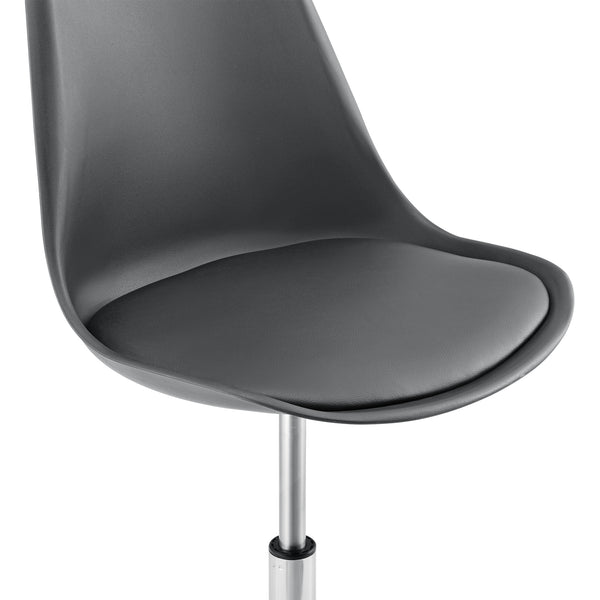 Chaise de Bureau Atherton à Roulettes Réglable en Hauteur Similcuir [en.casa]