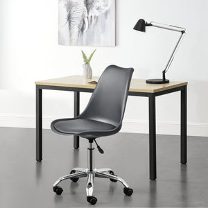 Chaise de Bureau Atherton à Roulettes Réglable en Hauteur Similcuir [en.casa]