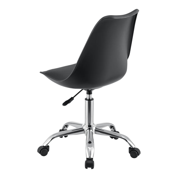 Chaise de Bureau Atherton à Roulettes Réglable en Hauteur Similcuir [en.casa]
