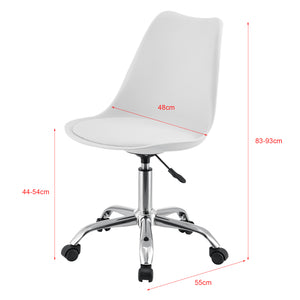 Bureaustoel Atherton op wielen 83-93x48x55 cm - 3 varianten