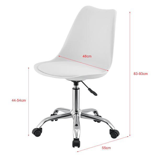 Bureaustoel Atherton op wielen 83-93x48x55 cm - 3 varianten