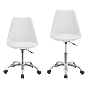 Bureaustoel Atherton op wielen 83-93x48x55 cm - 3 varianten