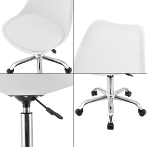 Bureaustoel Atherton op wielen 83-93x48x55 cm - 3 varianten