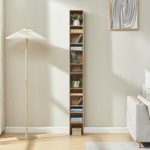 CD DVD kast Tynset vakkenkast met 12 vakken 175x20x20 cm [en.casa]