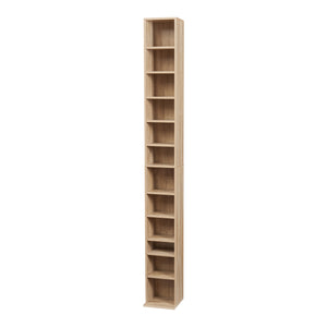 CD DVD kast Tynset vakkenkast met 12 vakken 175x20x20 cm [en.casa]