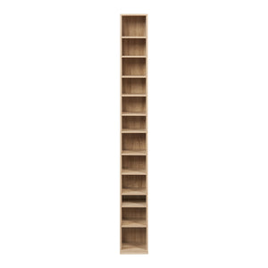 CD DVD kast Tynset vakkenkast met 12 vakken 175x20x20 cm [en.casa]