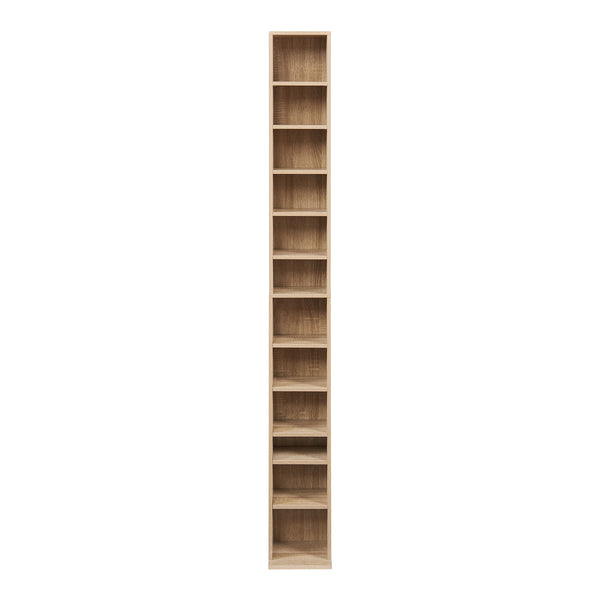 CD DVD kast Tynset vakkenkast met 12 vakken 175x20x20 cm [en.casa]