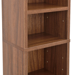 CD DVD kast vakkenkast met 6 planken 90x20x20 cm - verschillende kleuren