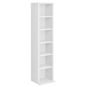 CD DVD kast vakkenkast met 6 planken 90x20x20 cm - verschillende kleuren